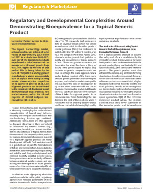MedPharm - Regulatory and Developmental Complexities Around Topical Generic BE