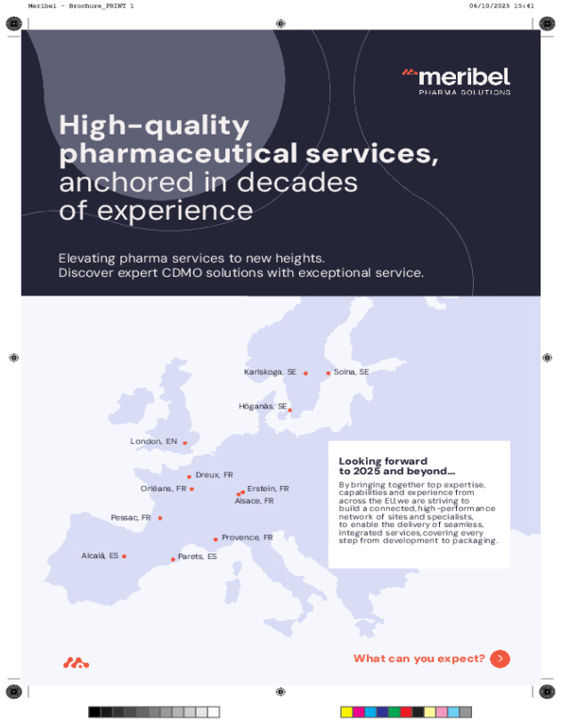 Meribel Pharma Solutions Corporate Brochure Capabilities