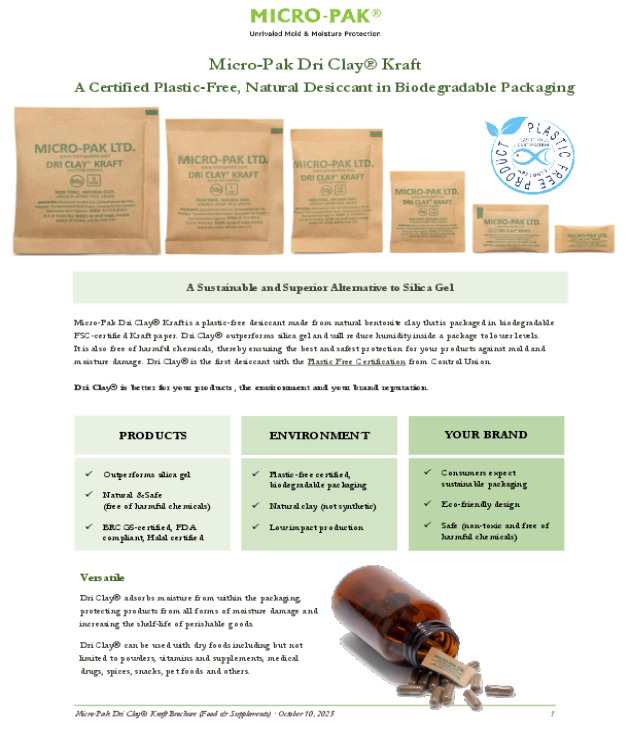 Micro-Pak Dri Clay® Kraft brochure