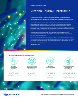 Microbial Manufacturing Overview | CPHI Online