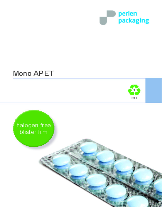 Mono APET - halogen-free blister film