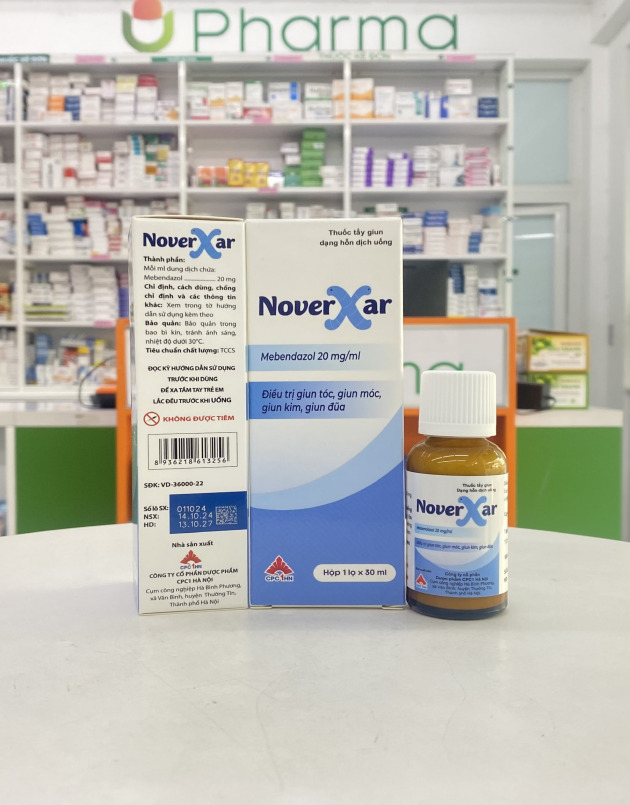 Noverxar (Mebendazol - Oral suspension)