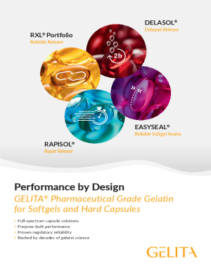 Performance by Design GELITA® Pharmaceutical Grade Gelatin