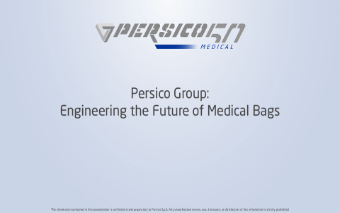 Persico Group Engineering the Future of Medical Bags