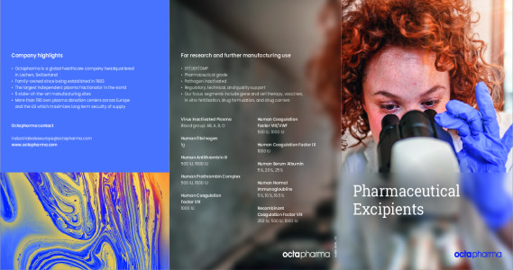 Pharmaceutical Excipients Brochure