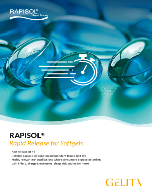 RAPISOL® Rapid Release for Softgels