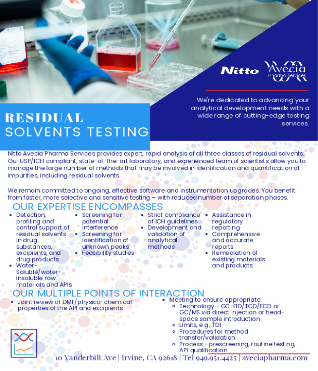 Residual Solvents Testing