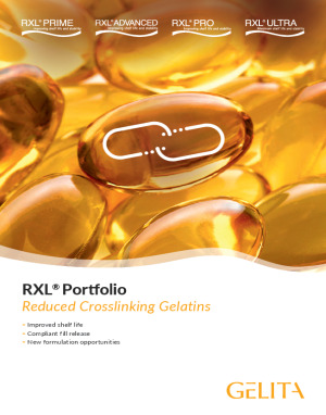 RXL® Portfolio Reduced Crosslinking Gelatins
