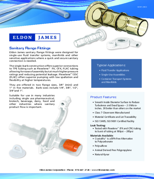 Sanitary Flange Product Line