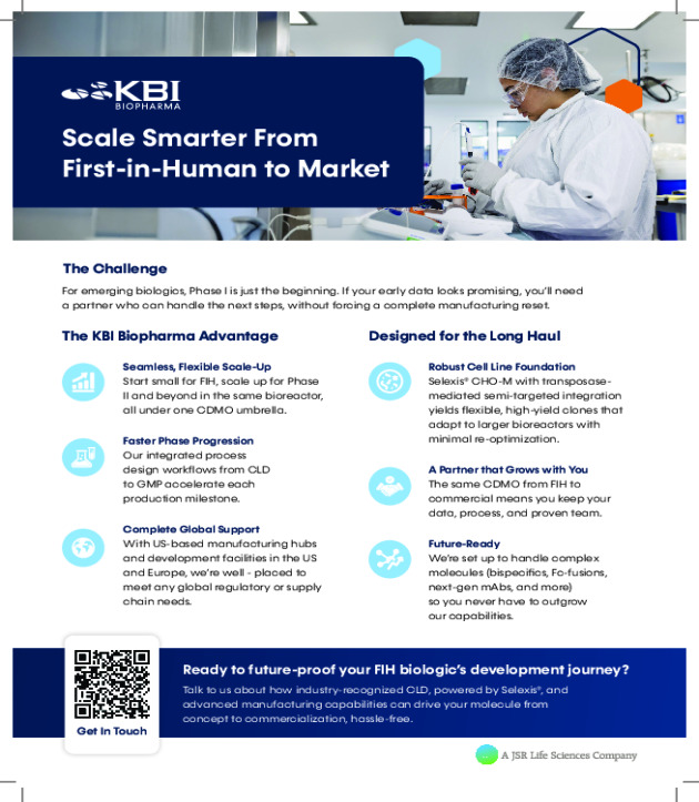 Scale Smarter from First In Human to Market