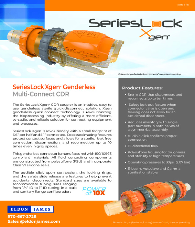 SeriesLock Xgen® Genderless CDR Fitting