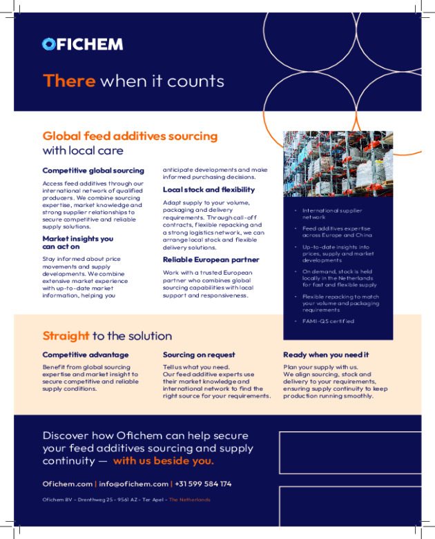 Sourcing & Distribution: Feed - Animal Nutrition