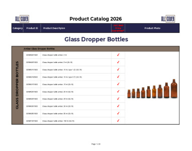 Standard Offer Product Catalog