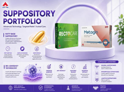 Suppository portfolio | targeted delivery, enhanced patient comfort
