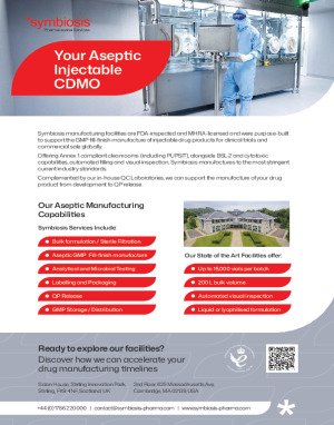 Symbiosis | Your Aseptic Injectable CDMO | Aseptic Capabilities