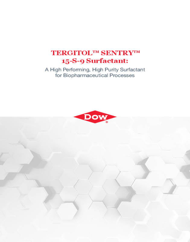 TERGITOL™ 15-S-9 Surfactant for Biopharmaceutical Processes