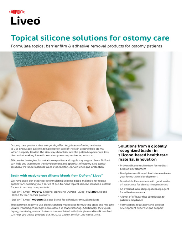 Topical silicone solutions for ostomy care
