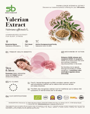 Valerian root dry extract – product sheet