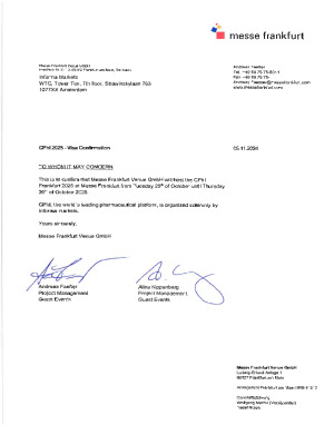 Venue Letter