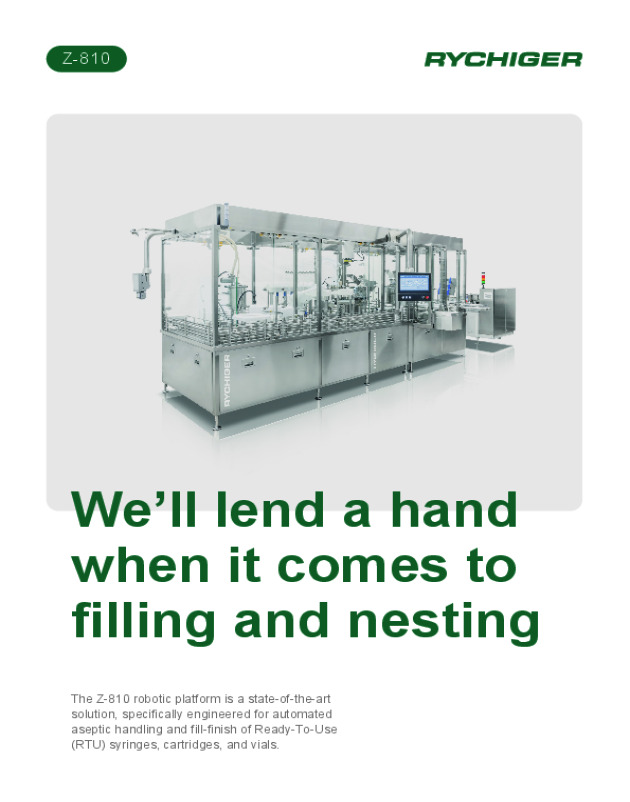 Z-810: robotic plattform for filling nested products