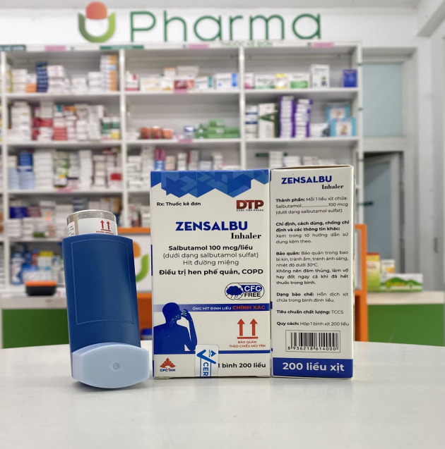 Zensalbu inhaler (Salbutamol - Metered dose inhaler)