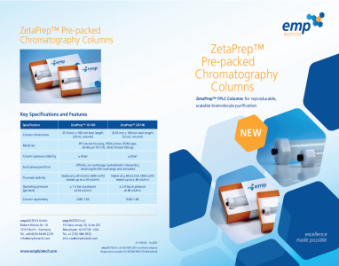 ZetaPrep™ Pre-packed Chromatography