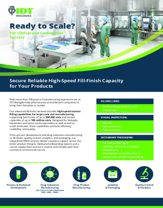 Fill-Finish - Ready to Scale?