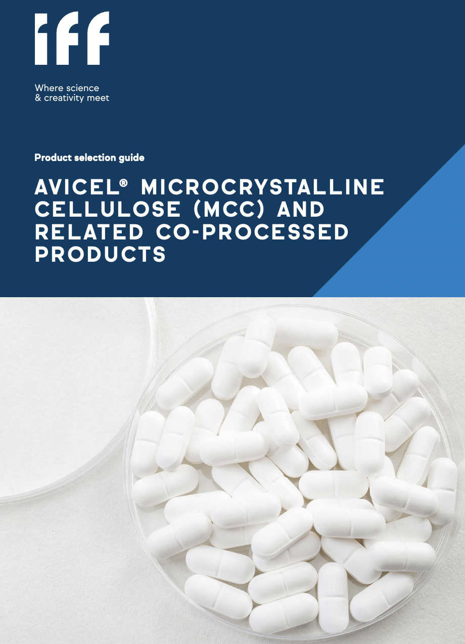 AVICEL®️ MCC & Related Co-processed Products
