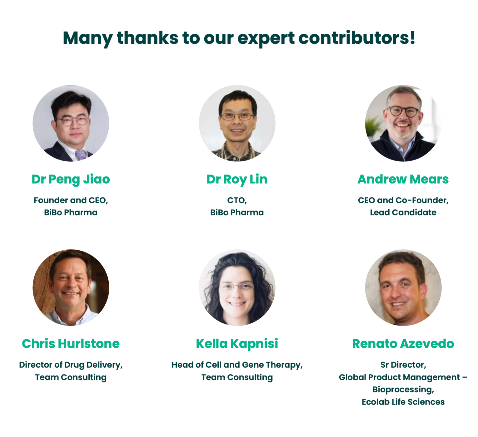 Biologics - Contributors