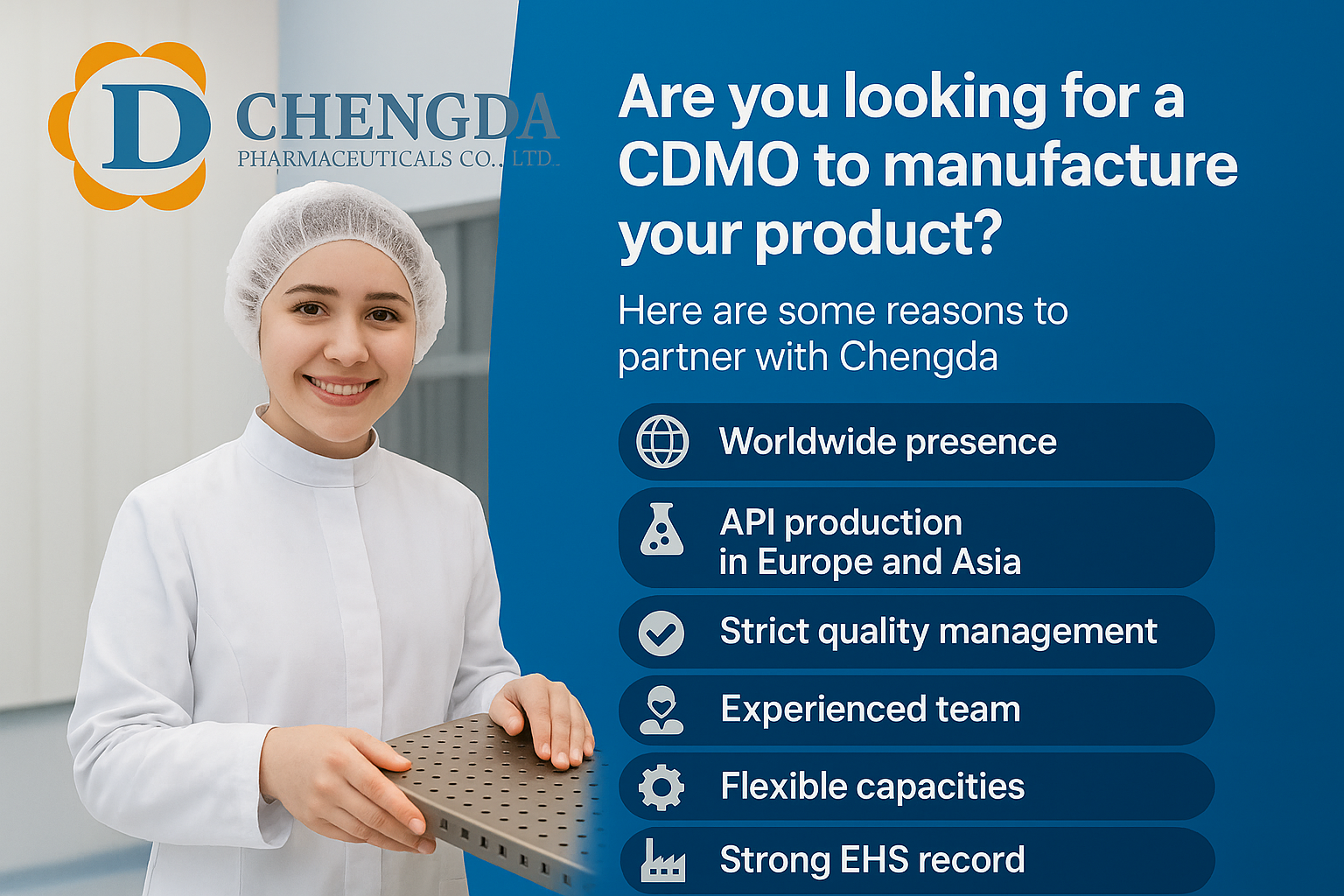 Chengda the right partner for you