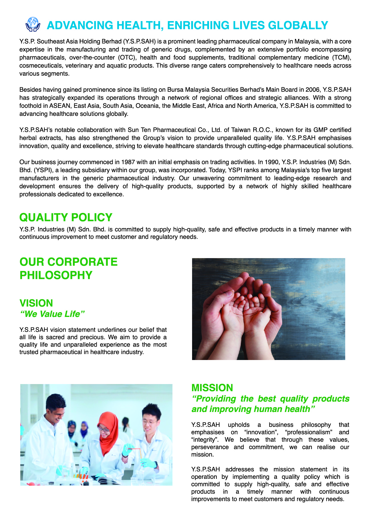 Company profile page 2
