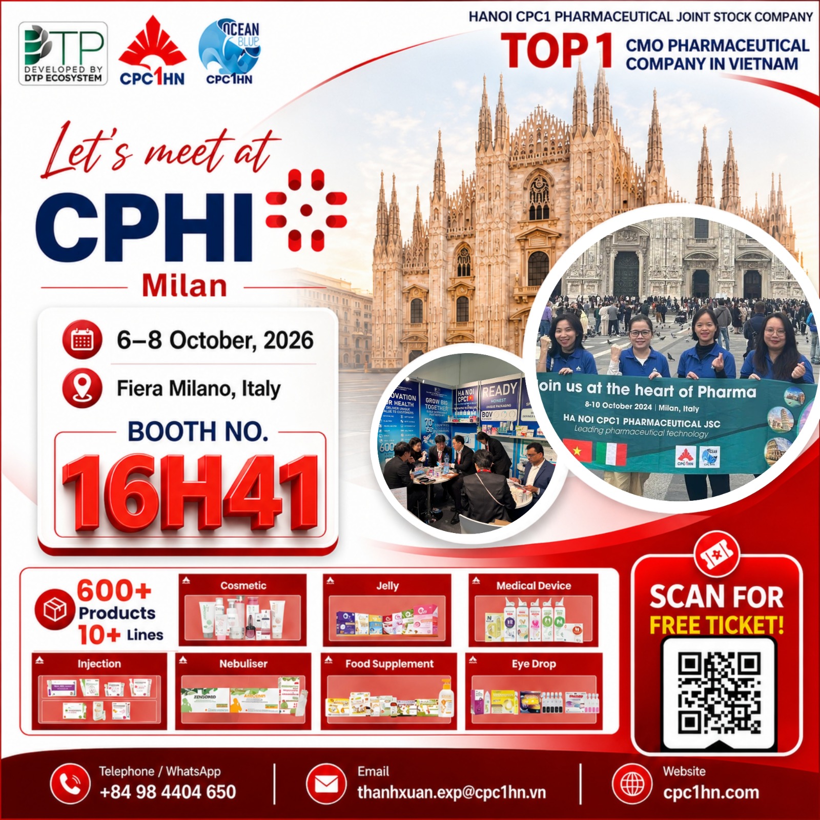 CPHI Milan 2026 – Let's Connect & Build the Future of Pharma