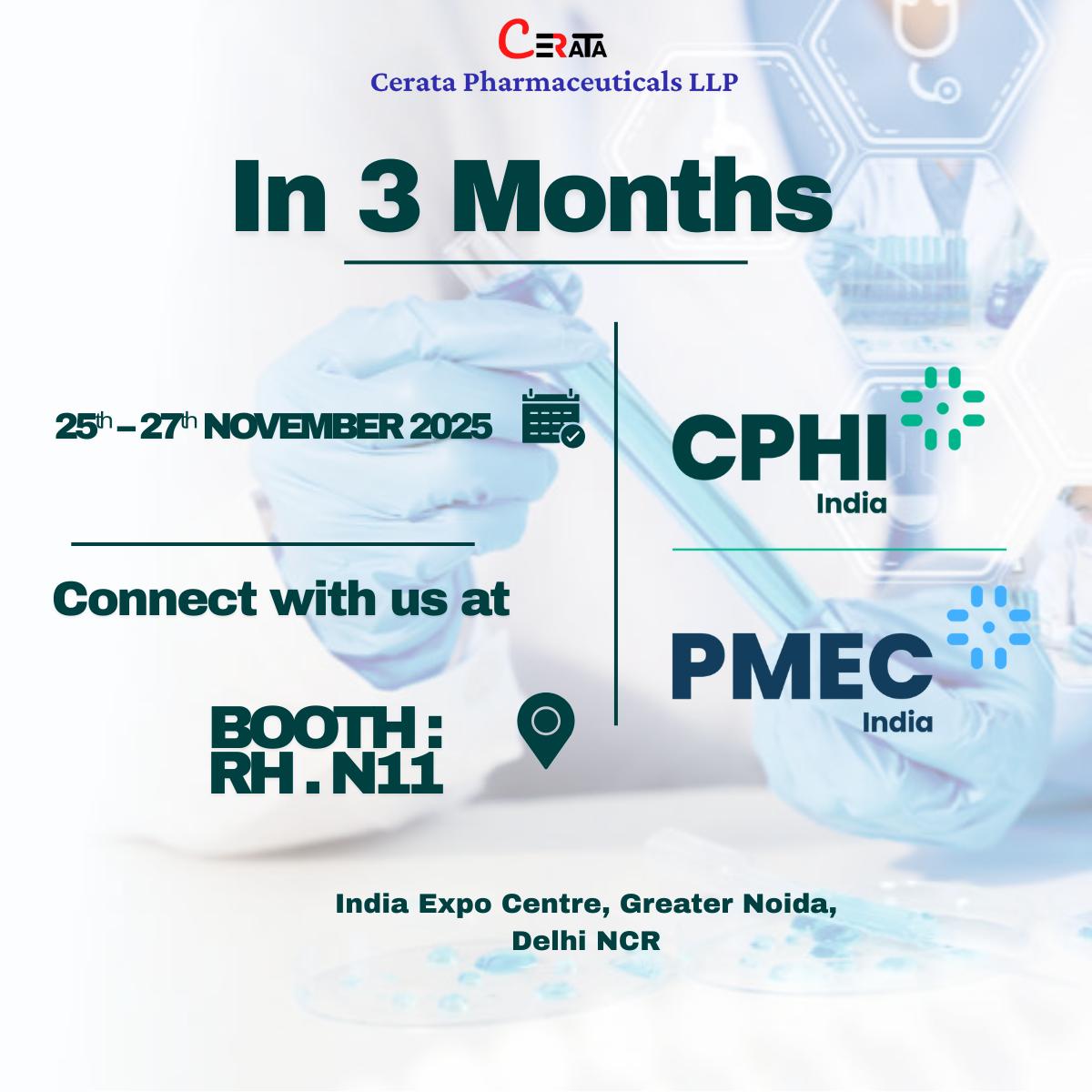 CPHI & PMEC India | Nov 25–27 | Booth RH.N11
