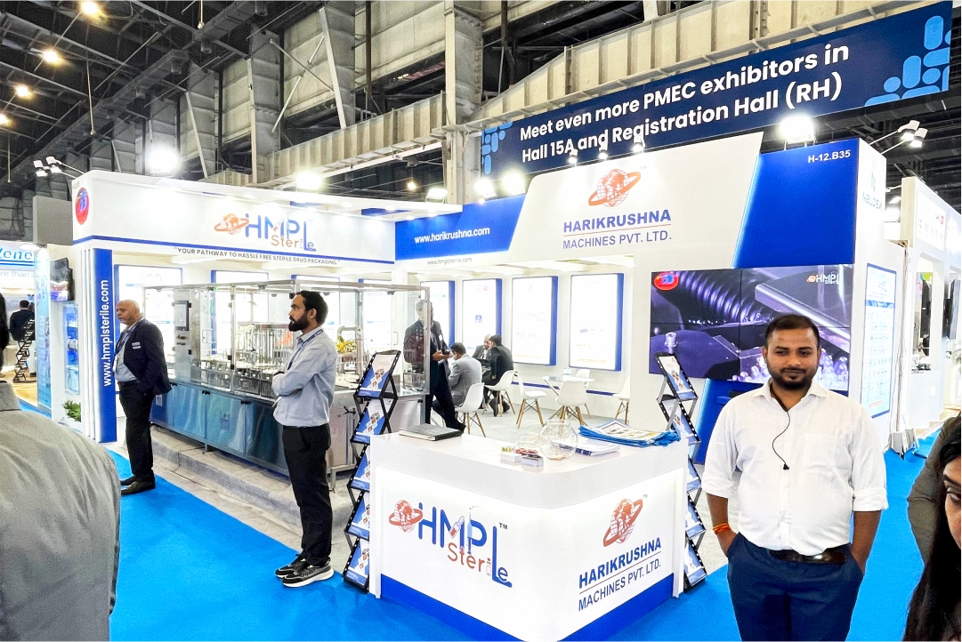 Harikrushna Machines Pvt. Ltd. HMPL Sterile Stall 12.B.35 at CPHI PMEC India 2025