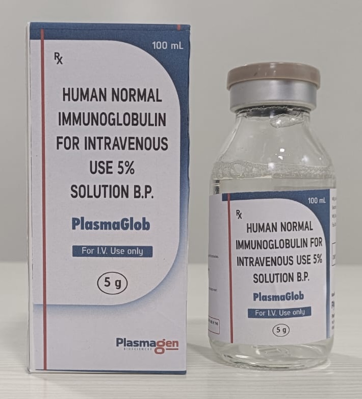 Human Normal Immunoglobulin 5% 100ML B.P (Plasmaglob)