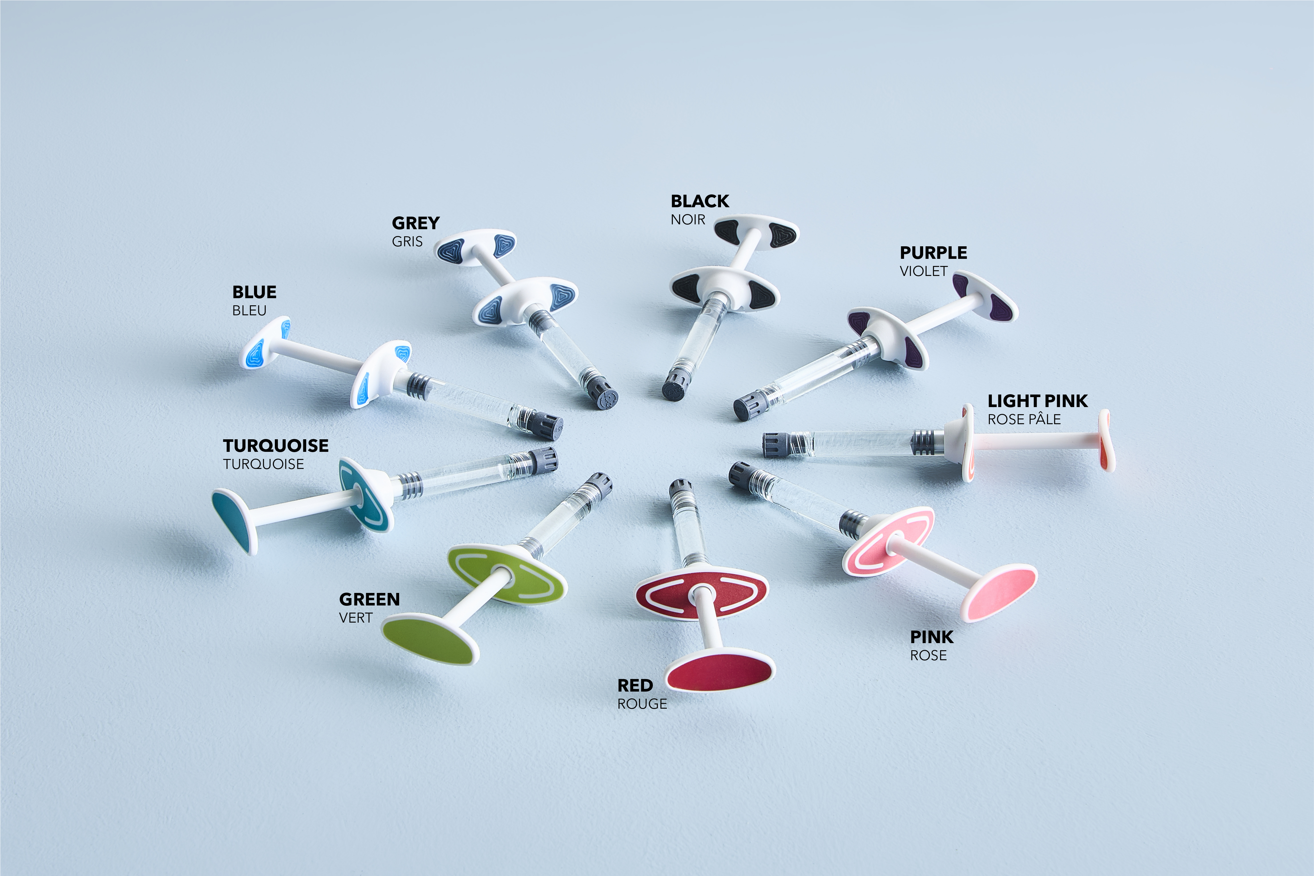 Morpho Collection – Bi-Material Syringe in a Full Color Spectrum