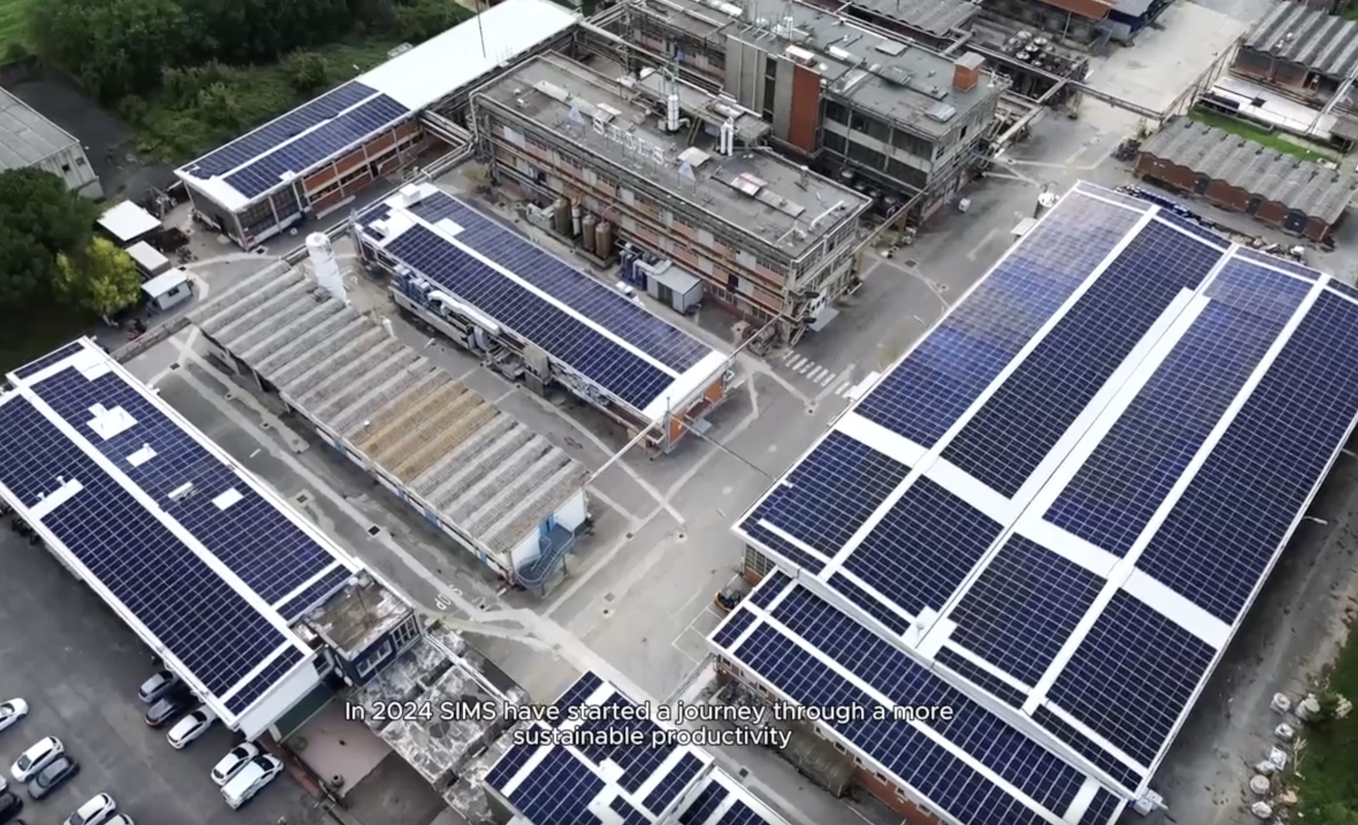 New Photovoltaic Power Plant on the factory roofs