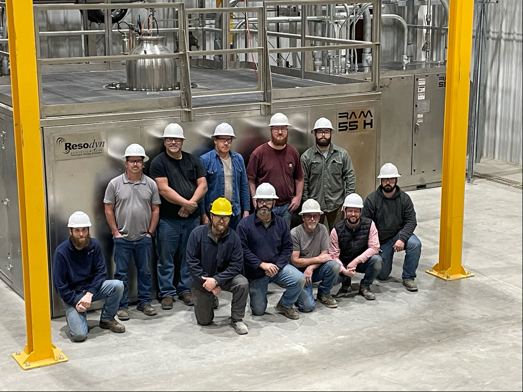 Part of the design and installation crew with a RAM55.