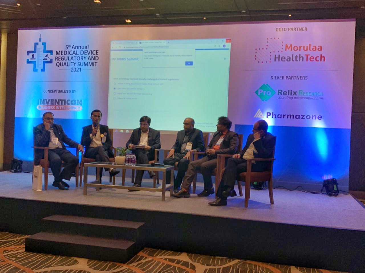 Pharmazone Attending 5th Annual Medical Device Regulatory & Quality Summit organized by Inventicon Business Intelligence Pvt. Ltd. as a Silver Partner.