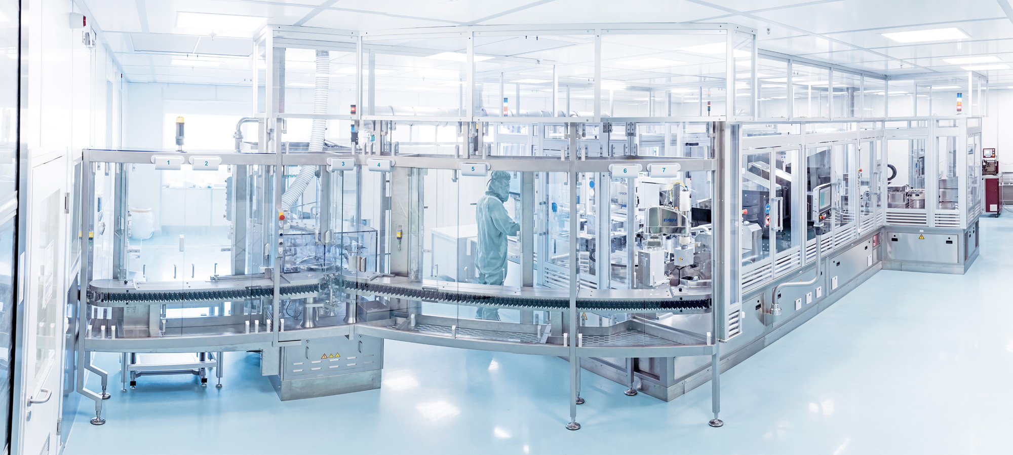 Small batch production primary packaging in clean room GMP class C