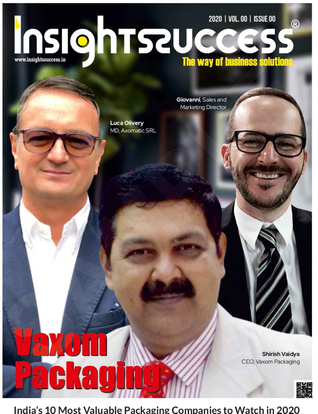 VAXOM PACKAGING INDIA'S MOST VALUABLE PACKAGING COMPANY TO WATCH - 2020
