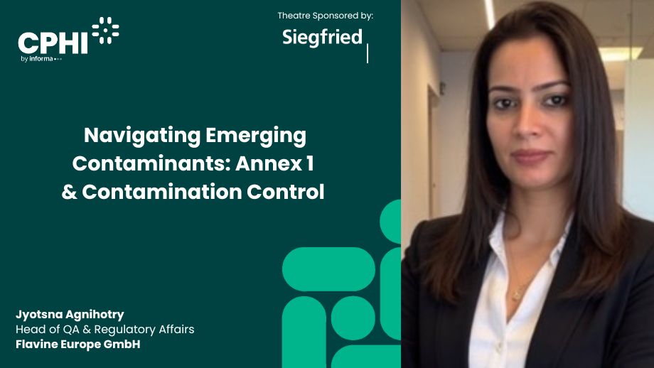 Navigating Emerging Contaminants: Annex 1 & Contamination Control