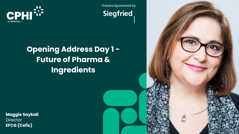 Opening Address Day 1 - Future of Pharma & Ingredients