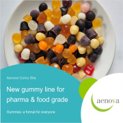 Aenova expands with new gummy line for pharma and food grade