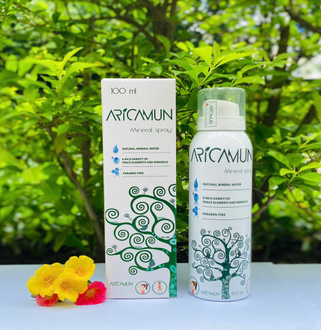 Aricamun Mineral Spray (Vitamin E/ Aloe vera extract..)