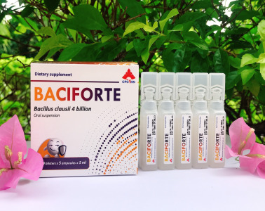 Baciforte (Bacillus clausii 4x10^9 cfu/5ml -  Oral suspension)