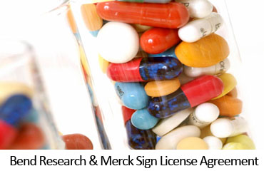 Bend Research & Merck Sign License Agreement