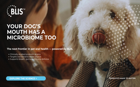 BLIS Technologies Enters the Pet Health Category with Clinically-Studied Oral Probiotics for Dogs
