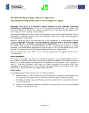 BOTULINUM NEUROTOXINS TYPE A AND B