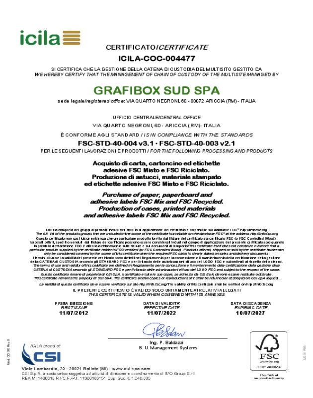 Certificazione FSC